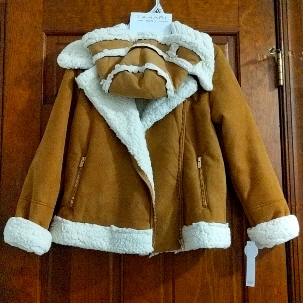Tahari Girl Coat & Hat